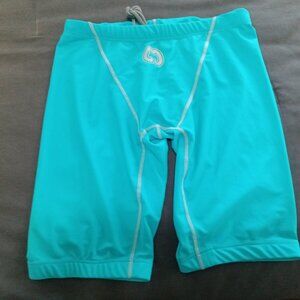 NWOT MOJAVE SWIM JAMMER, TEAL, SIZE TAG says 105, Estimate Size "M" (32'-34")